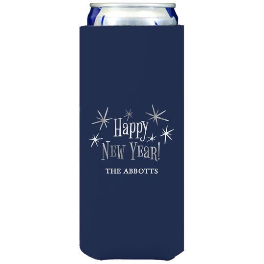 Radiant Happy New Year Collapsible Slim Huggers